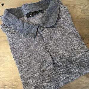 Marc Anthony Men's Polo Shirt Blue Short Sleeve Pocket Size Large